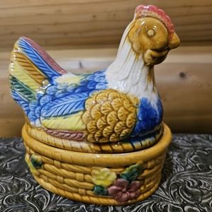 Ceramic Nesting Chicken